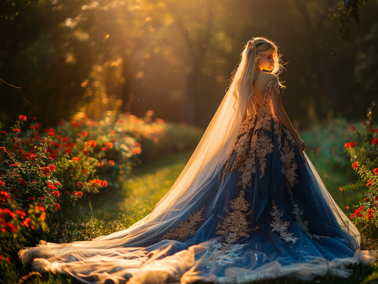 robe de mariée princesse bleu roi : élégance et tendance pour votre jour j  mot à renseigner :  robe princesse