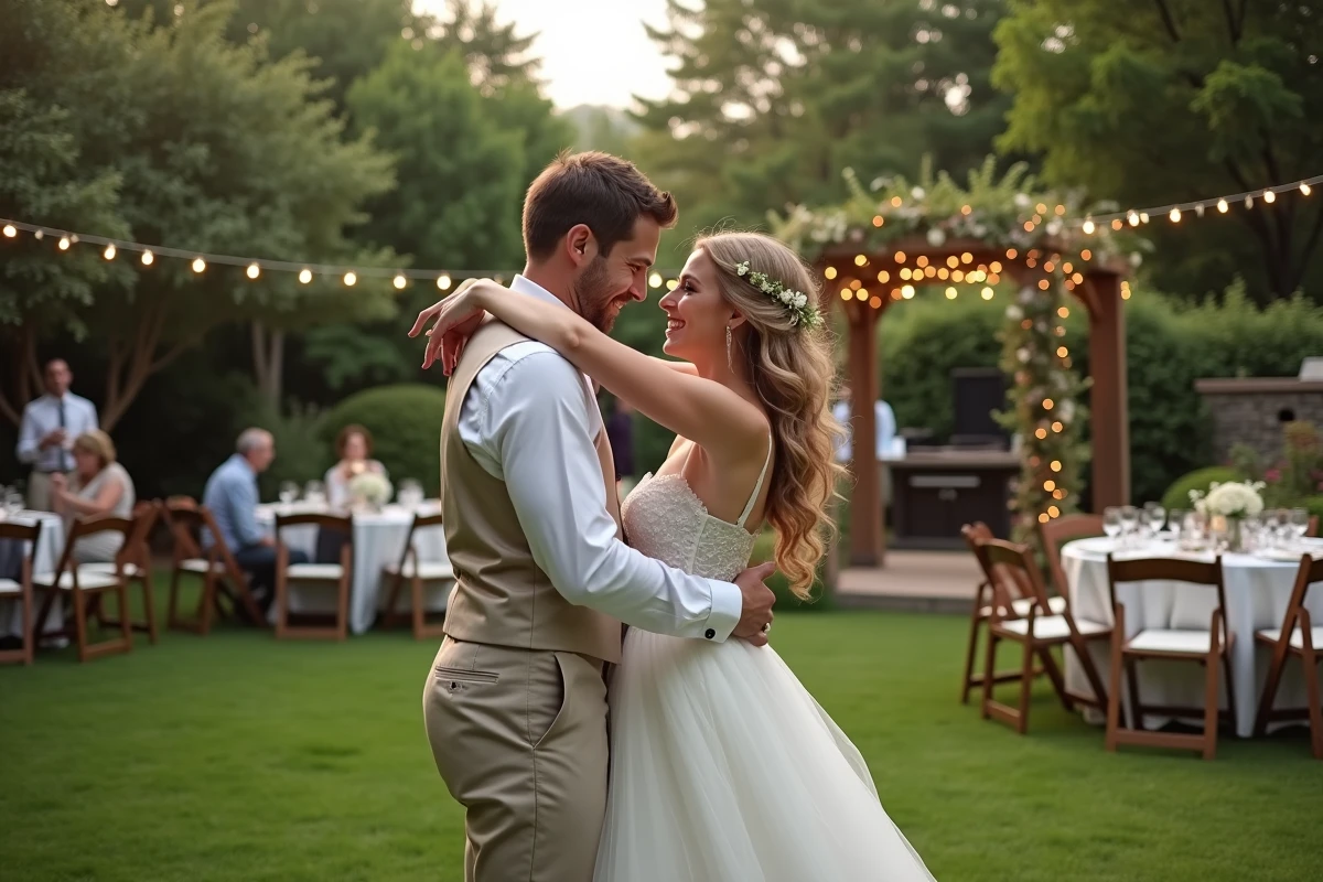 Jeune couple dansant lors d